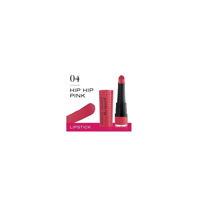ROUGE MAT HYDRATANT BOURJOIS Lipstick Rouge Velvet 04 Hip Hip Pink DE BOURJOIS BOURJOIS - 1