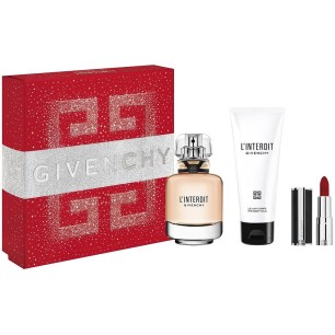 Coffret Eau De Parfum GIVENCHY L'INTERDIT 50ML+ROUGE+LAIT GIVENCHY - 1