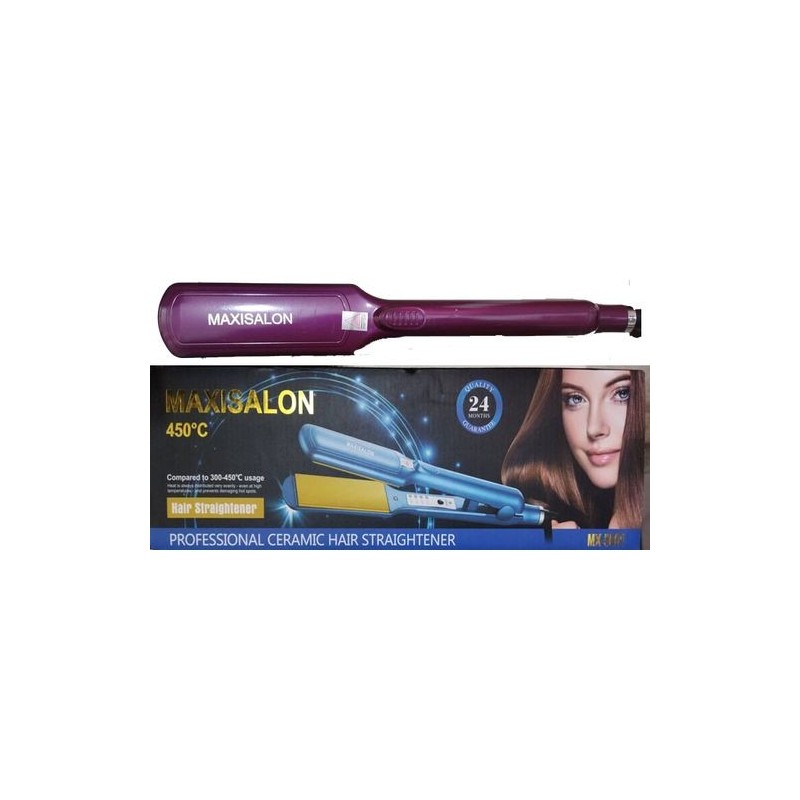 Maxisalon Plaque cheveux fer à lisser- 450° - Professionnel Maxisalon - 1