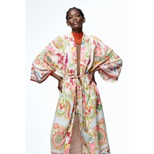 Kimono Imprimé Satiné SHEIN - 4