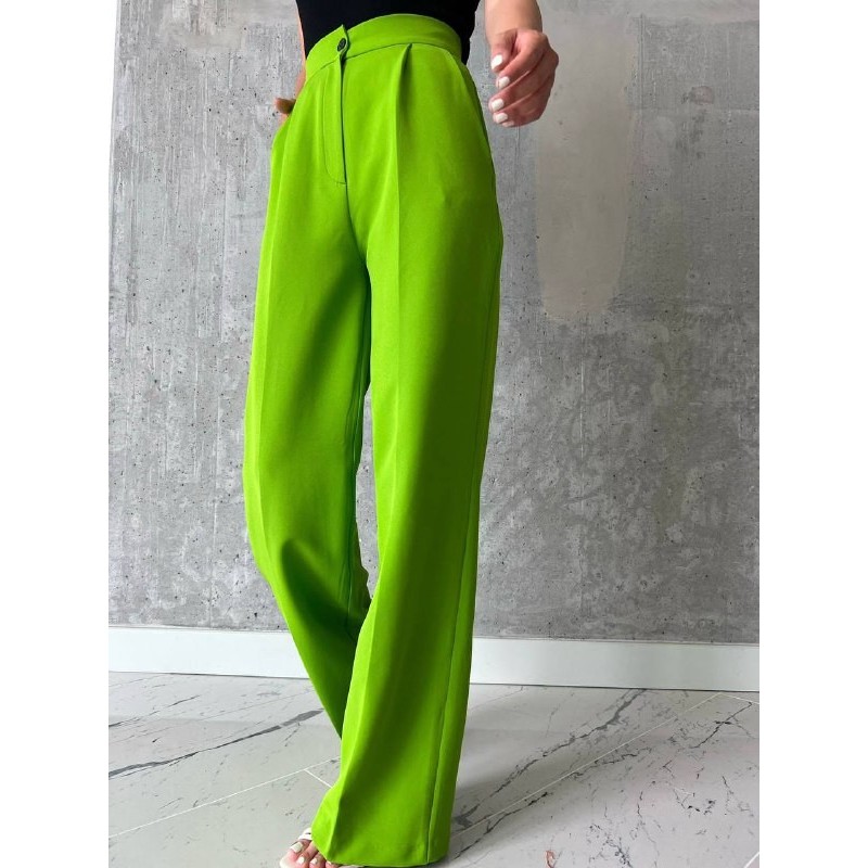 Pantalon Large En Lin SHEIN - 1