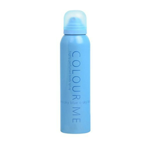 Colour Me Sky Blue Body Spray Deodorant For Women 150 Ml - colour me