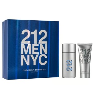 Coffret Eau de Toilette Homme CAROLINA HERRERA  212 MEN EDT 100ML + ASG100ML - CAROLINA HERRERA