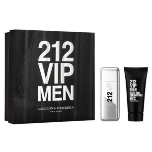 Coffret Eau de Toilette Homme CAROLINA HERRERA  212 VIP MEN EDT 100ML+SG 100ML - CAROLINA HERRERA