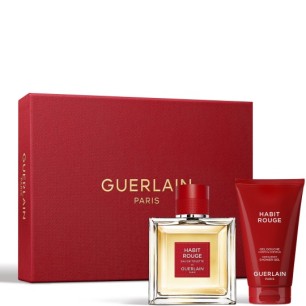 Coffret Eau de Toilette Homme GUERLAIN  CADEAU HABIT ROUGE 100ML - GUERLAIN