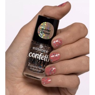 Vernis à Ongles ESSENCE  TOP COAT TRANSFORMABLE - CONFETTI PARTY - ESSENCE