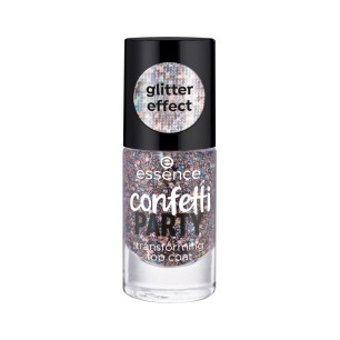 Vernis à Ongles ESSENCE  TOP COAT TRANSFORMABLE - CONFETTI PARTY - ESSENCE