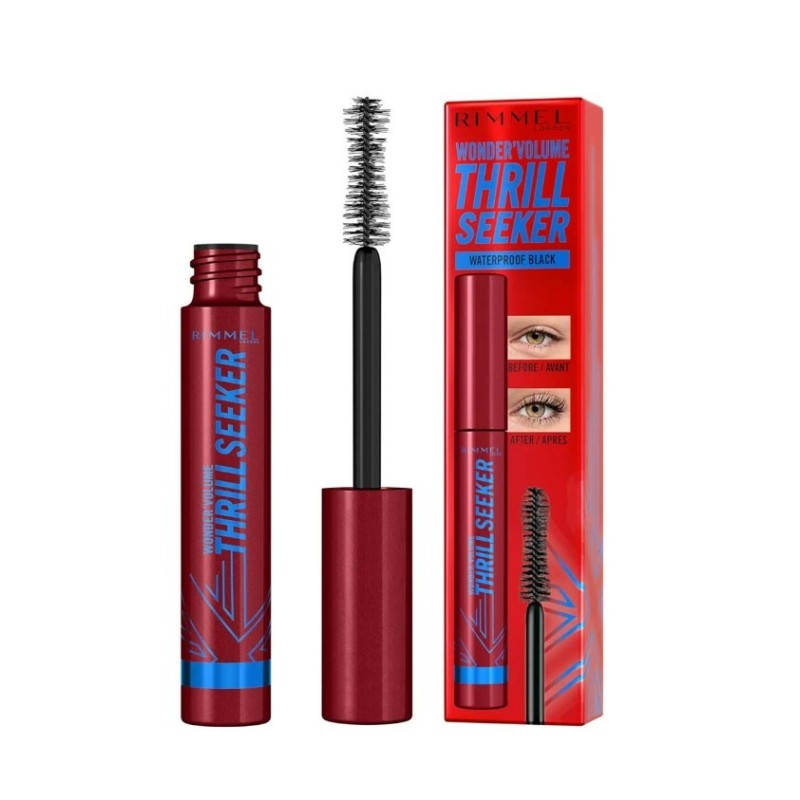 Mascara RIMMEL WONDER VOLUME THRILL SEEKER WATERPROOF BLACK - Rimmel