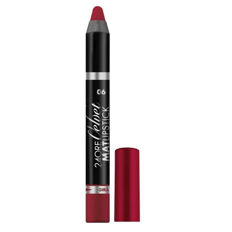 Lipstick DEBORAH 24ORE VELVET MAT 06 BORDEAUX - DEBORAH