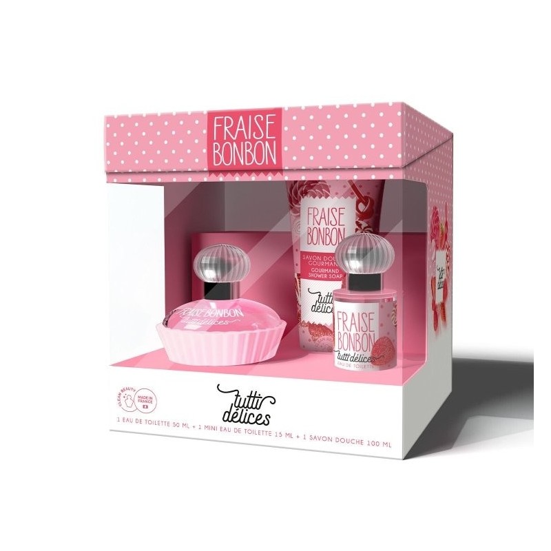 Coffret Eau de Toilette Enfant Tutti Délices  FRAISE BONBON - Tutti Délices