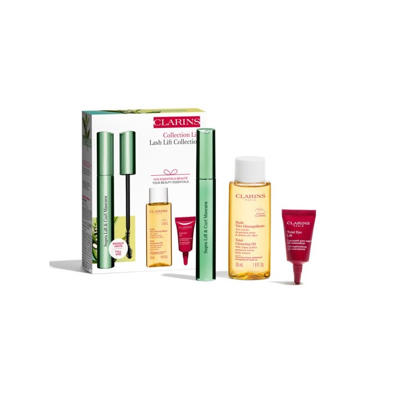 Coffret CLARINS  MASCARA SUPRA LIFT&CURL + HUILE DÉMAQUILLANTE 50 ML - CLARINS