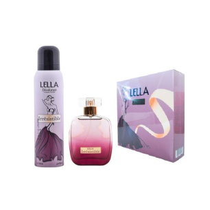 Coffret Parfum Femme lella  COFFRET BEAUTÉ IRRÉSISTIBLE EAU DE PARFUM AVEC DÉODORANT - lella