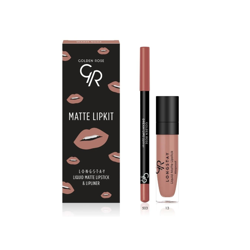 Lipgloss Golden Rose  LIPKIT SET WARM NUDE COLOR - Golden Rose