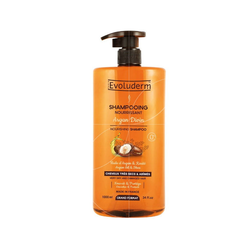 EVOLUDERM SHAMPOING NOURRISSANT ARGAN DIVIN 1 L - evoluderm