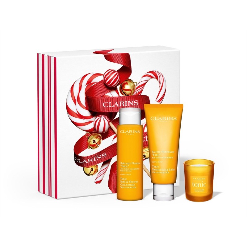 Coffret Soins Femme CLARINS  SPA AT HOME - 2 PRODUITS + BAUME HYDRATANTE - CLARINS