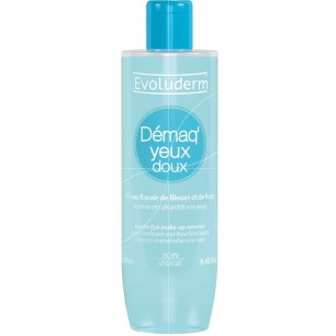 Démaquillant evoluderm  DOUX YEUX BLEUET & ROSE - evoluderm