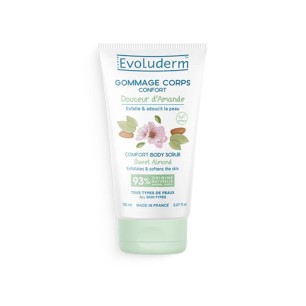 Gommage du corps evoluderm  CONFORT DOUCEUR D'AMANDE - evoluderm